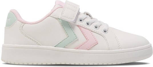 Hummel Derby Court Jr Sneakers, White/Pink, 30