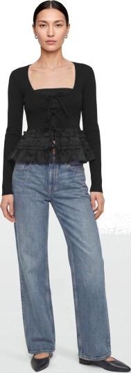 Ganni Tie String Vest Black L