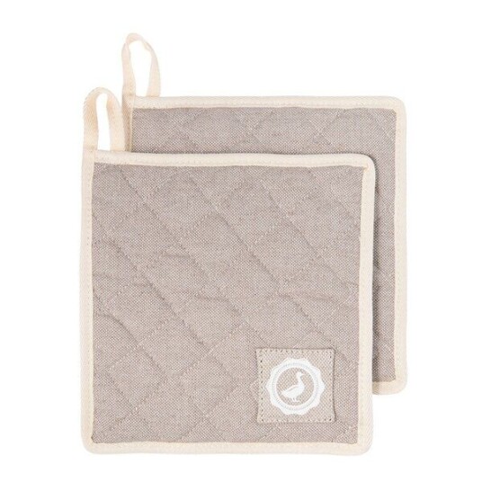 Anders Petter - Signerat gryteklut 20x20 cm 2 stk sand Anders Petter - Signerat gryteklut 20x20 cm 2 stk sand