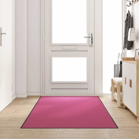 Dørmatte Annet Rosa og svart 120 x 250 cm Polyamid og PVC Dørmatte Annet Rosa og svart 120 x 250 cm Polyamid og PVC