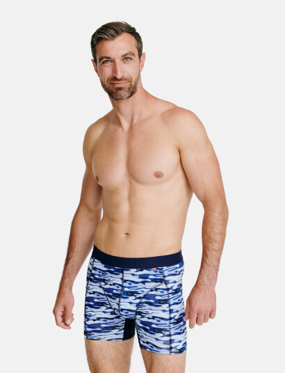Danish Endurance Men's Sports Trunks 3 Pack Blue L