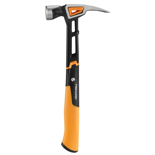 Fiskars IsoCore Tømmerhammer L 20oz, Sprettfri Stålhammer