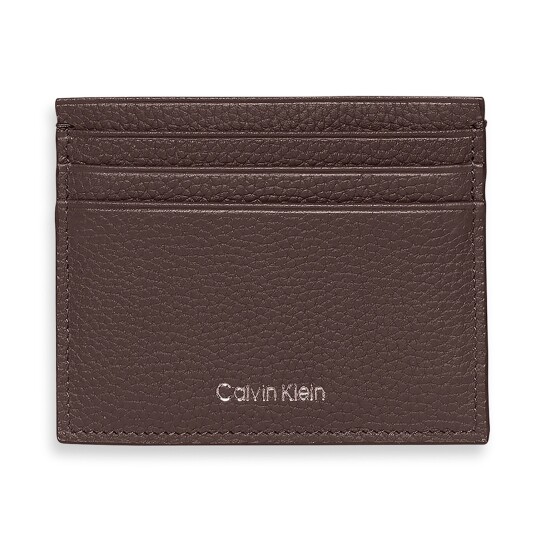 Calvin Klein Foil Emboss Cardholder Brown ONE SIZE