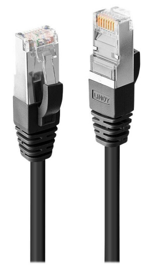 Lindy Premium RJ-45 Koblingskabel 30 cm Cat6 Svart