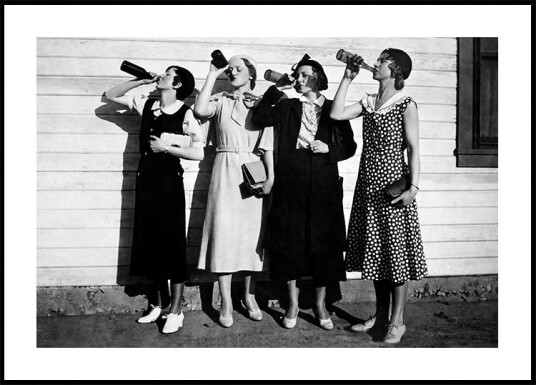 Beer Drinkers Vintage Wall Art Plakat Plakat / 21x30cm