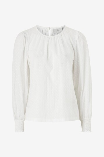 KAFFE - Bluse kaRoca LS Blouse - Hvit