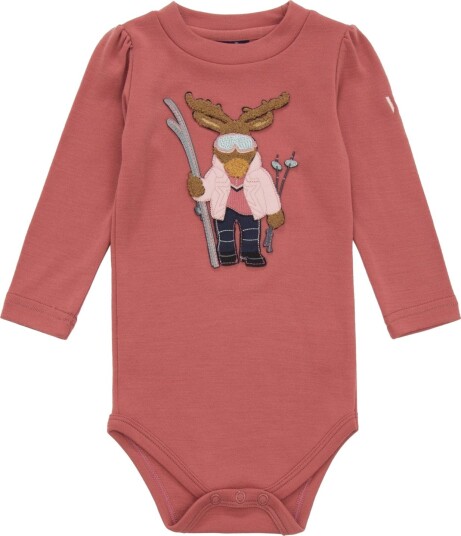WoolLand Høvringen Body Baby Burned Rose 62 68
