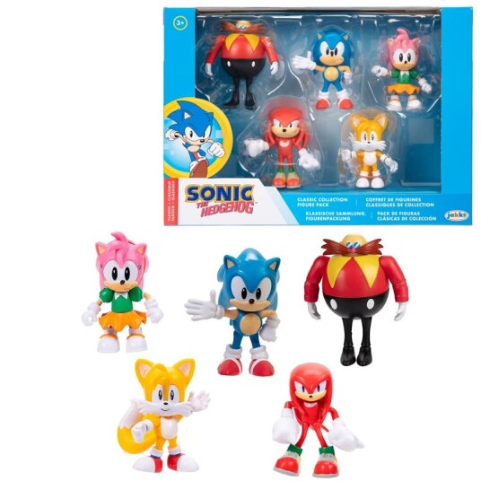 Sonic The Hedgehog Figursett 6 Cm 5Pakning