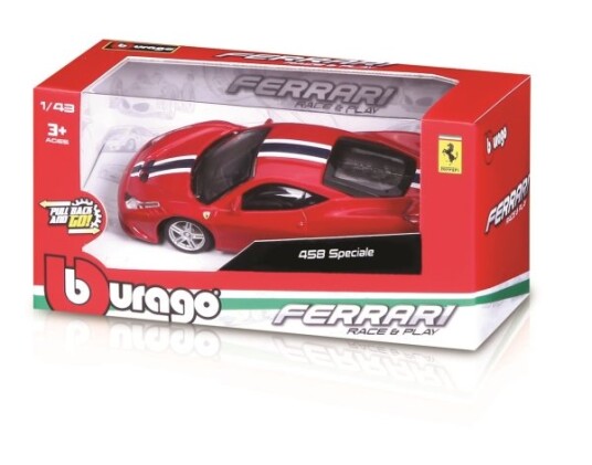 Bburago 1:43 Ferrari Race&Play Motorized Asst.