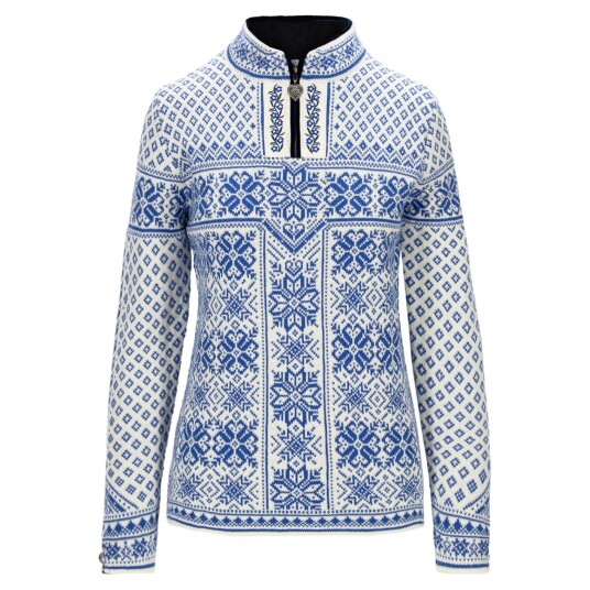 Dale Of Norway Women'S Peace Sweater Offwhite/Ultramarine L