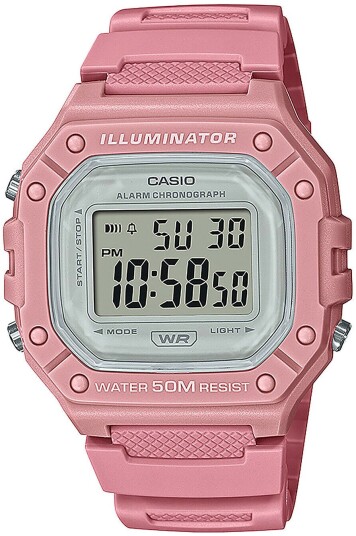 Casio Dameklokke W 218HC 4AVEF Collection LCD/Resinplast