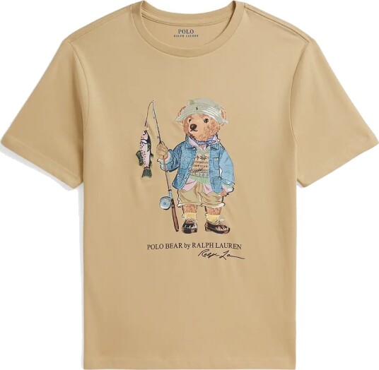 Ralph Lauren Kids Polo Bear Cotton Jersey Tee Cream 132 137