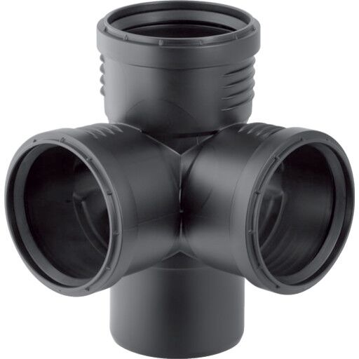 Geberit Silent PP Grenrør Hjørne 90x90x90mm