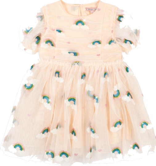 Konges Sløjd Rainbow Glitter Tullie Kjole 3 år