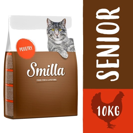 Smilla Senior Tørrfôr Til Eldre Katter Fjærkre 2 X 10 kg Smilla Senior Tørrfôr Til Eldre Katter Fjærkre 2 X 10 kg