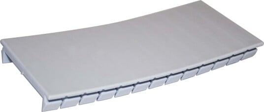 Stansefabrikken Blindplate grå 6.5modul 114mm