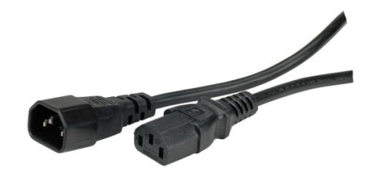 VALUE Monitor Power Cable, IEC320 C14 - C13, black, 0.5m