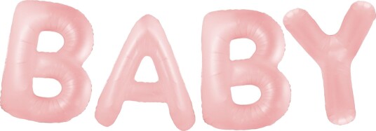 Ballongkungen Ballonggirlander Baby Pastellrosa BF026