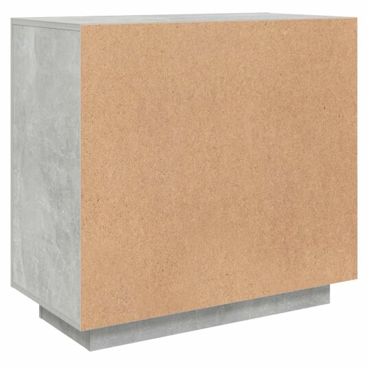 vidaXL Skjenk betonggrå 80x40x75 cm konstruert tre