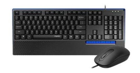RAPOO NX2000 - keyboard and mouse set - Tastatur & Mussett - Svart RAPOO NX2000 - keyboard and mouse set - Tastatur & Mussett - Svart