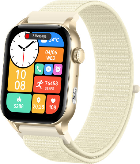 Philippe Palmer Smart Watch LP26 AMOLED Ultra Light Gold Nylon