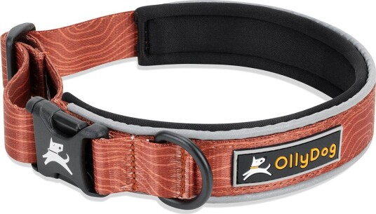 Ollydog Flagstaff Reflective Comfort Collar Clay S Clay