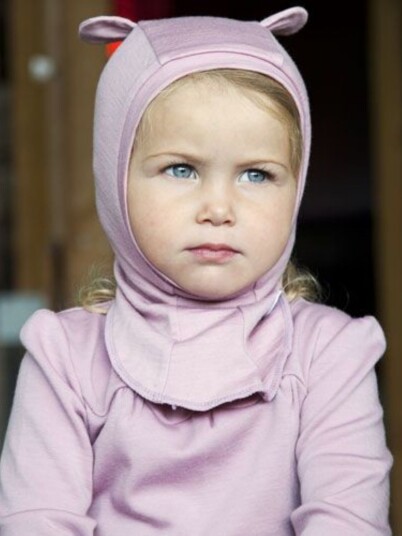 WoolLand Levanger Balaclava Baby Old Pink 86-92