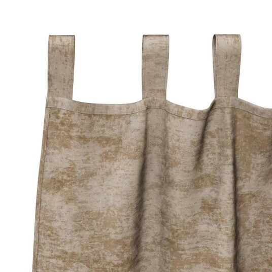 Gardin med gardiner 2 pcs champagne 175 x 140 cm Fløyel