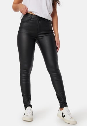 BUBBLEROOM High Waist Slim Coated Jeans Black 42