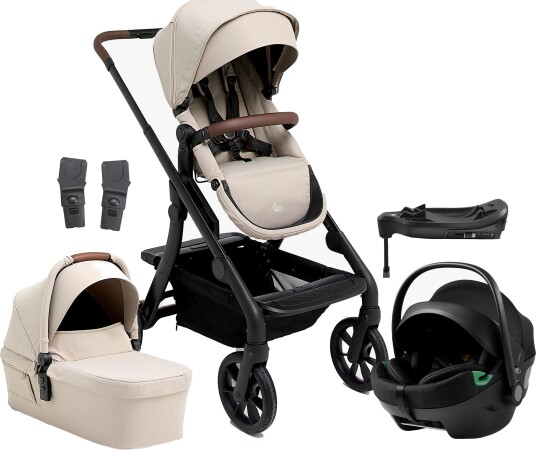 Beemoo Pro Max Duovogn & Axkid Gokid Babybilstol inkl. Base Latte Beige