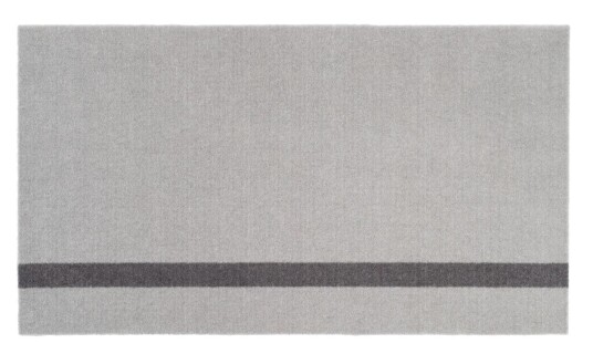 Tica Copenhagen Gulvmatte Stripe LysGrå-Grå 67x120cm