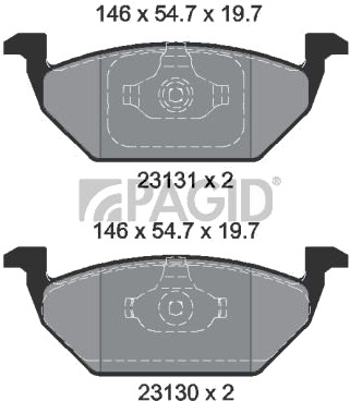PAGID T1165N Bremseklosser