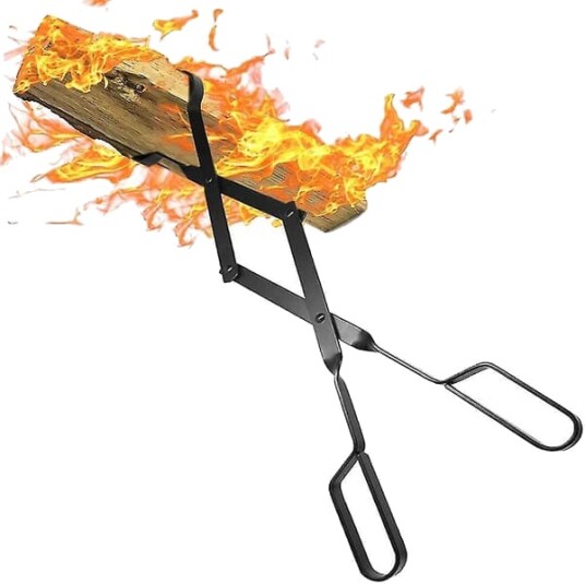 Vedklype Log Grabber 26\" for bålpanne bål bålplass peis kraftig smijernklo stor utendørs innendørs lang vedovn Vedklype Log Grabber 26\" for bålpanne bål bålplass peis kraftig smijernklo stor utendørs innendørs lang vedovn