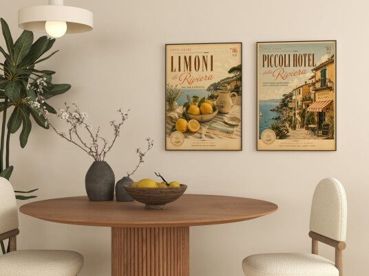 Plakat   Riviera kolleksjon   Sett av 2