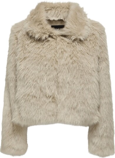 ONLY Onlmanny Faux Fur Jacket Otw Noos Beige XS