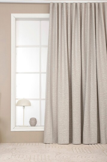 Hasta Bouclé gardin Extra Wide Hilma 268x280cm Grå