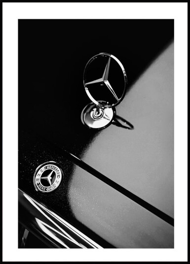 Mercedes Benz B&W Plakat Plakat / 100x150cm