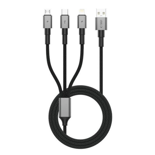 Tech-Protect UltraBoost DNA 3-i-1 Kabel USB-C/Micro/Lightning 120 cm Tech-Protect UltraBoost DNA 3-i-1 Kabel USB-C/Micro/Lightning 120 cm