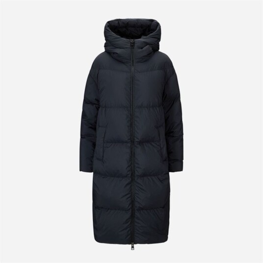 Nylon Down Coat Black Nylon Down Coat Black