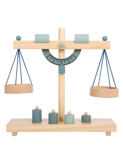 Small Foot - Wooden Scale with Weights 5dlg.