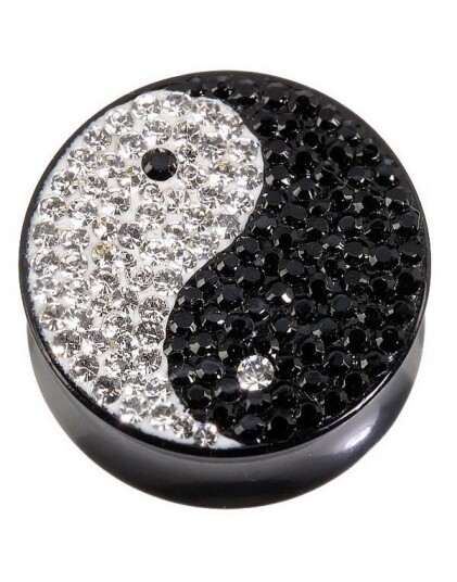 Salamander Diamond Yin Yang Piercing Plugg Salamander Diamond Yin Yang Piercing Plugg