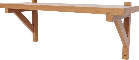 Frama Bracket Shelf Warm Brown Large Vegghyller Brun Tre
