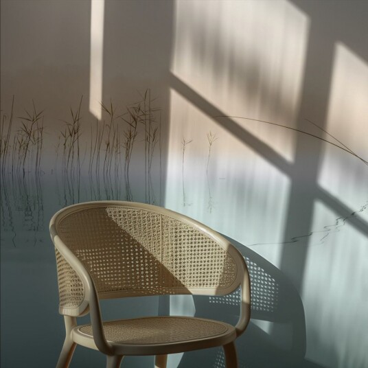 Tapet   Tranquil Reeds Design