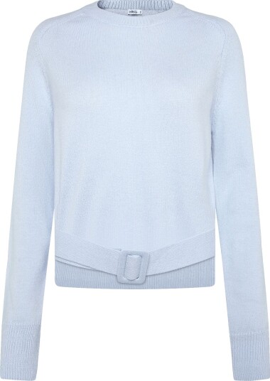 Mango Belted Knit Sweater LT PASTEL BLUE XL Mango Belted Knit Sweater LT PASTEL BLUE XL