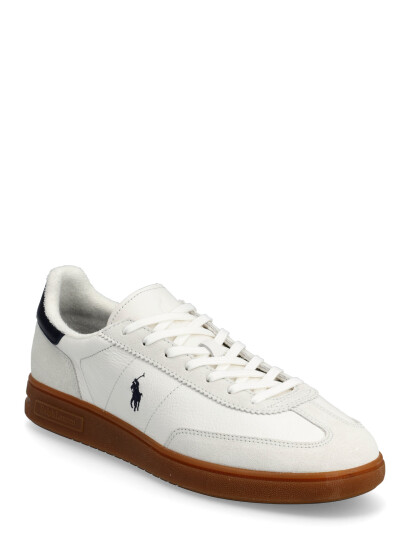 Polo Ralph Lauren Bedford Leather-Suede Sneaker - Cream - 44