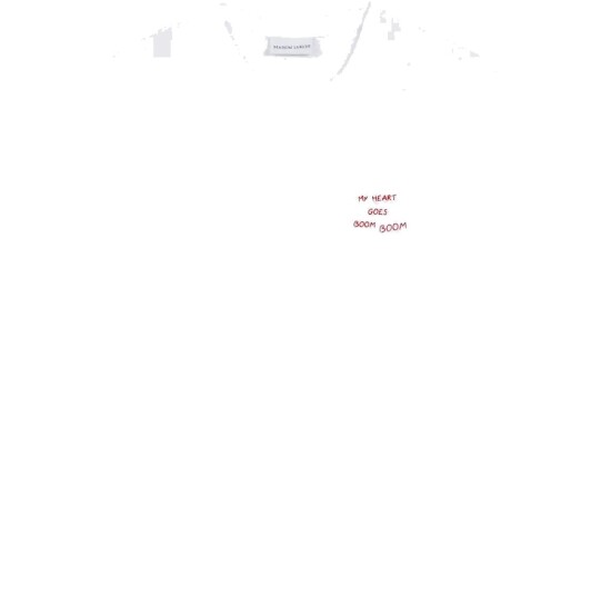 Maison Labiche Popin Heart Goes Boom /Gots   White   M
