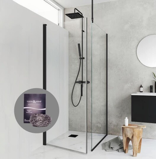 Dusjpakke Hafa Dusjhjørne Igloo Pro ST med Krystallkule Clean & Shine