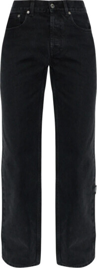 Off White Dame Jeans Svart W28, Off White Dame Jeans Svart W28,