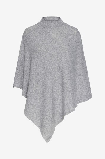 pieces   Poncho pcFortuna High Neck Poncho   Grå