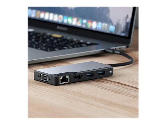 ALOGIC USB-C Fusion MAX 6-in-1 Hub - dokkingstasjon - USB-C - VGA, HDMI - GigE